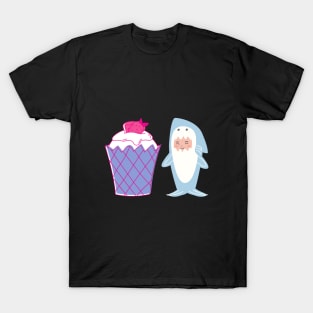 strawberry shark bestfriends T-Shirt